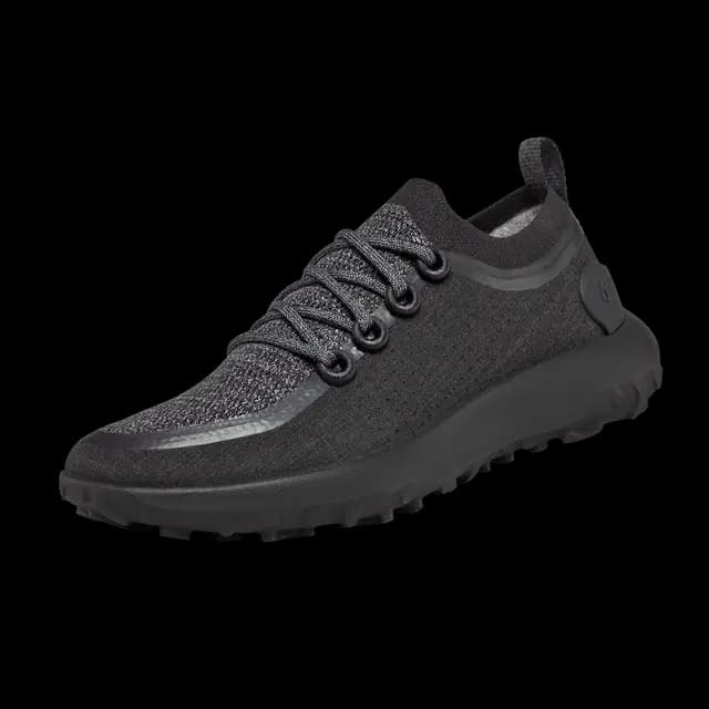 Men's Trail Runners - Natural Black (Black Sole)